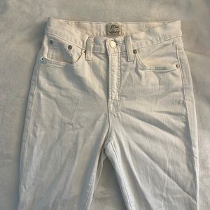 J. Crew white denim jeans 26P